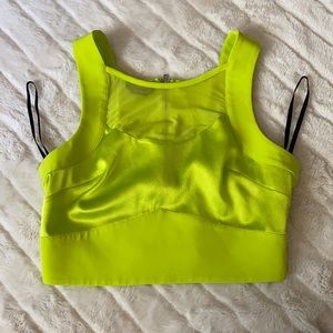 Lime crop top